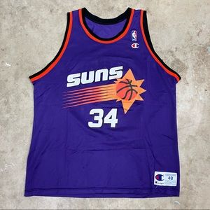 VTG Charles Barkley Phoenix Suns Jersey Size 48 NBA #34 Champion Made In USA 90s